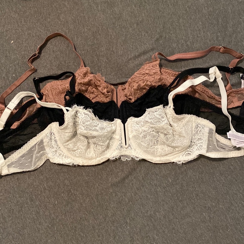 Unlined Balconette Bras (3) size 36C
